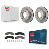 Rear Brake Rotor Ceramic Pad Kit For Chevrolet Express 4500 3.20