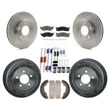 Load image into Gallery viewer, Front Rear Brake Rotor Ceramic Pad Drum Kit (7Pc) For Dodge Grand Caravan Town &amp;