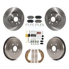 Load image into Gallery viewer, Front Rear Brake Rotor Ceramic Pad And Drum Kit (7Pc) For 2004-2007 Toyota Prius