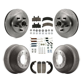 Front Rear Brake Rotor Ceramic Pad & Drum Kit (7Pc) For Chevrolet C1500 Suburban
