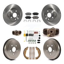 Load image into Gallery viewer, Front Rear Brake Rotor Ceramic Pad And Drum Kit (9Pc) For 2004-2007 Toyota Prius