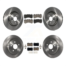Front Rear Disc Brake Rotors & Ceramic Pad Kit For 2012 Jeep Grand Cherokee 6.4L