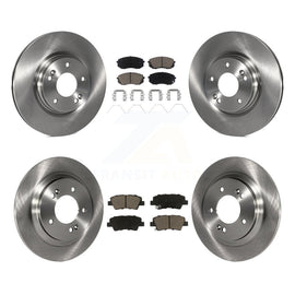 Front Rear Disc Brake Rotor And Ceramic Pad Kit For Hyundai Elantra GT Kia Forte