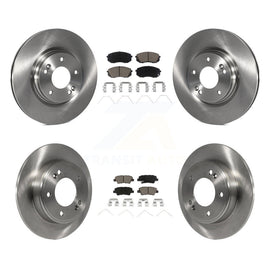 Front Rear Disc Brake Rotors And Ceramic Pads Kit For 2019 Kia Soul Turbocharged