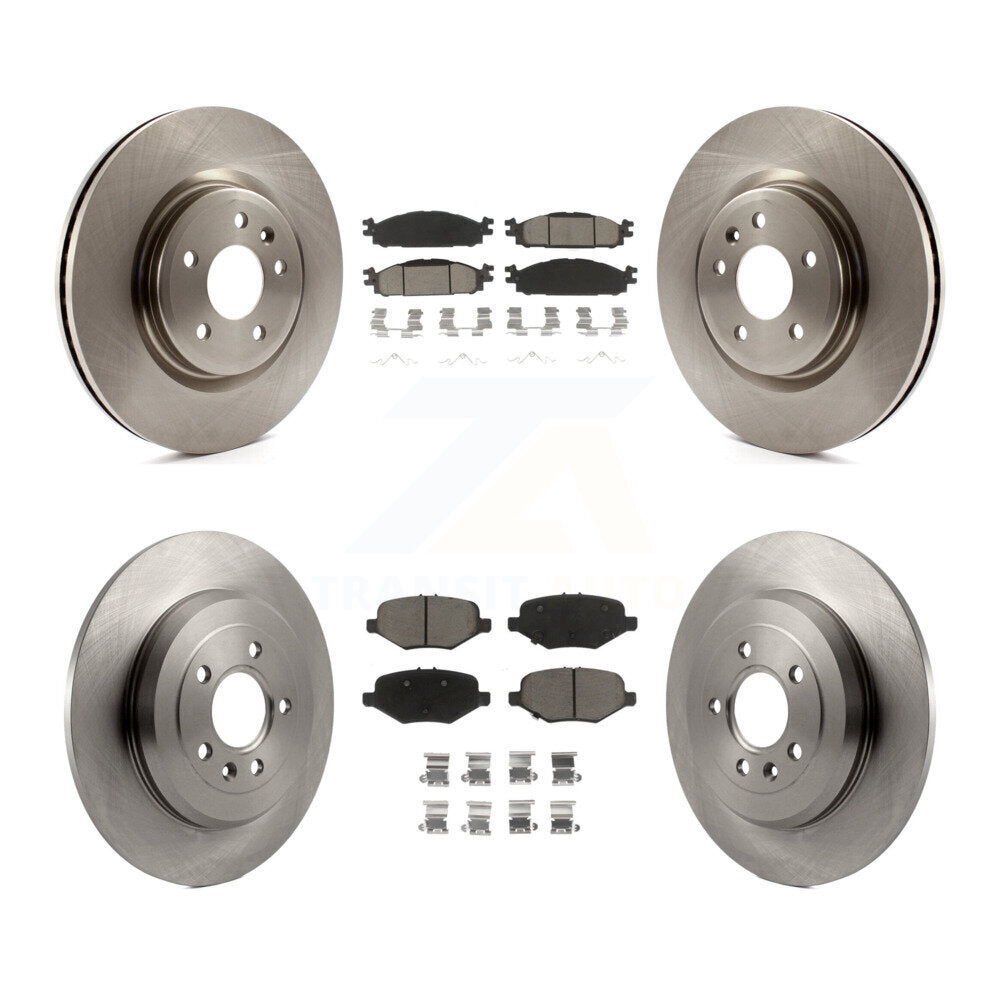 Front Rear Brake Rotors Ceramic Pad Kit For Ford Explorer With Heavy Duty Brakes