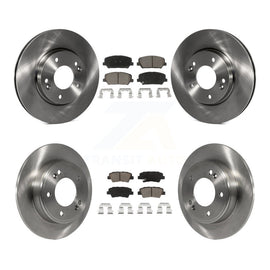 [Front+Rear] 2018 Kia Forte SX Premium OE Brake Rotors & Ceramic Pads Kit For Max Braking