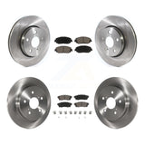 Front Rear Disc Brake Rotors And Ceramic Pads Kit For Toyota C-HR