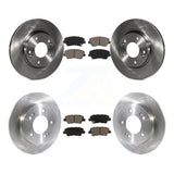 Front Rear Brake Rotors Ceramic Pad Kit For Hyundai Veloster Naturally Aspirated