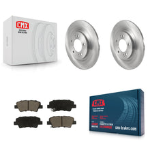 Charger l'image dans la galerie, Rear Disc Brake Rotors And Ceramic Pad Kit For Kia Hyundai Niro EV Kona Electric