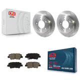 Rear Disc Brake Rotors And Ceramic Pads Kit For Kia Forte Hyundai Veloster