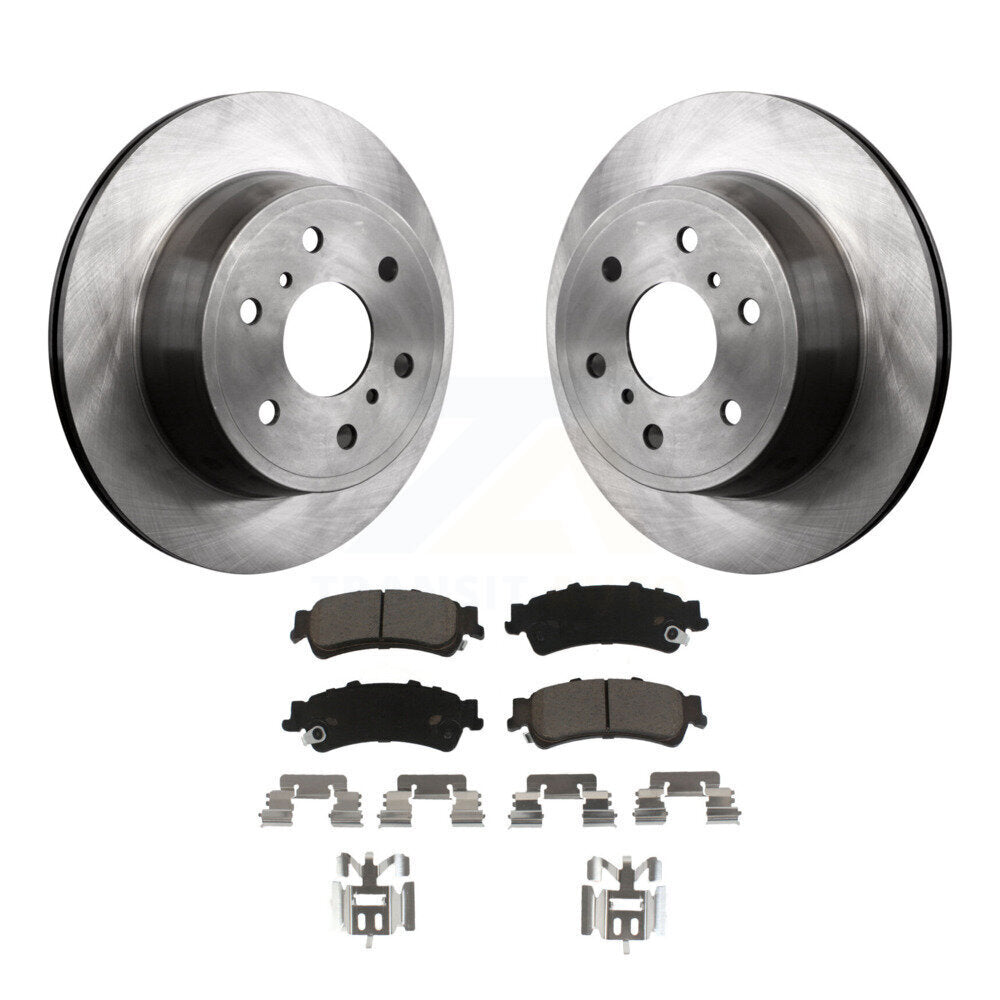 Rear Disc Brake Rotors And Ceramic Pads Kit For GMC Sierra 1500 Classic