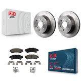 Rear Disc Brake Rotors And Ceramic Pads Kit For GMC Sierra 1500 Classic