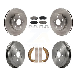Front Rear Disc Brake Rotors Ceramic Pads And Drum Kit For 2000 Toyota Celica GT