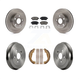 Front Rear Disc Brake Rotors Ceramic Pads And Drum Kit For 2000 Toyota Celica GT