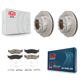 Front Brake Rotors Ceramic Pad Kit For International TerraStar IC Corporation AE