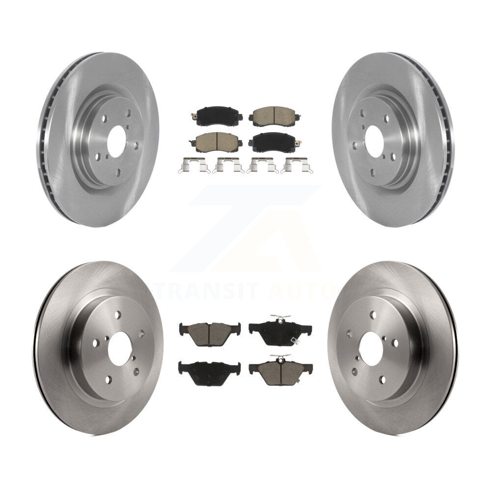 Front Rear Disc Brake Rotors And Ceramic Pads Kit For 2020-2022 Subaru Outback