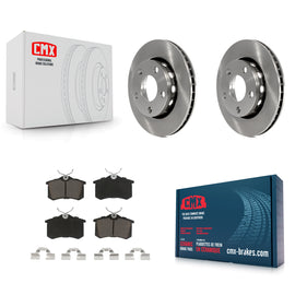Rear Brake Rotor Ceramic Pad Kit For 2002 Audi S4 With 256mm Diameter K8C-103385