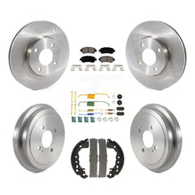 Load image into Gallery viewer, Front Rear Disc Brake Rotors Ceramic Pad &amp; Drum Kit (7Pc) For Nissan Kicks Versa