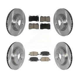 Front Rear Disc Brake Rotors And Ceramic Pads Kit For 2017-2019 Tesla X S