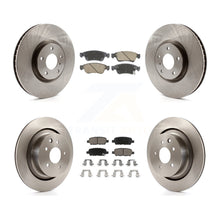 Charger l'image dans la galerie, Front Rear Disc Brake Rotors And Ceramic Pads Kit For INFINITI G37 G35 Q60