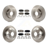 Front Rear Disc Brake Rotor And Ceramic Pad Kit For Hyundai Santa Fe Kia Sorento