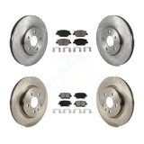 Front Rear Disc Brake Rotors And Ceramic Pads Kit For 2019 Cadillac XT4