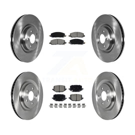 Front Rear Disc Brake Rotors Ceramic Pad Kit For Ford Police Interceptor Utility