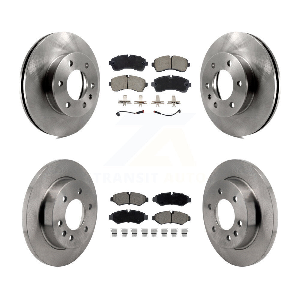 Front Rear Disc Brake Rotor Ceramic Pad Kit For Mercedes-Benz Sprinter 2500 1500