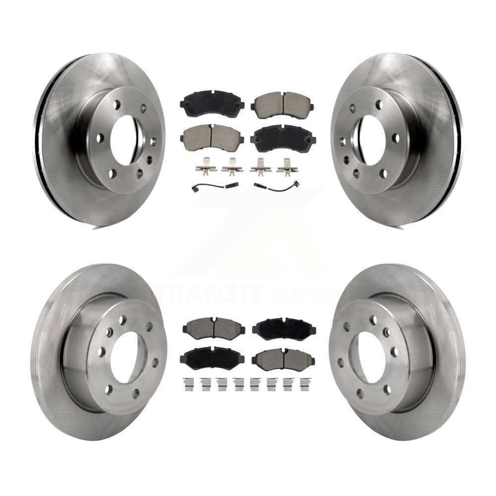 Front Rear Disc Brake Rotor Ceramic Pad Kit For Mercedes-Benz Sprinter 2500 1500