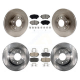 Front Rear Disc Brake Rotors And Ceramic Pads Kit For 2006-2015 Mazda MX-5 Miata