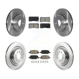 Front Rear Brake Rotors & Ceramic Pad Kit For Tesla 3 With Gray Painted Calipers