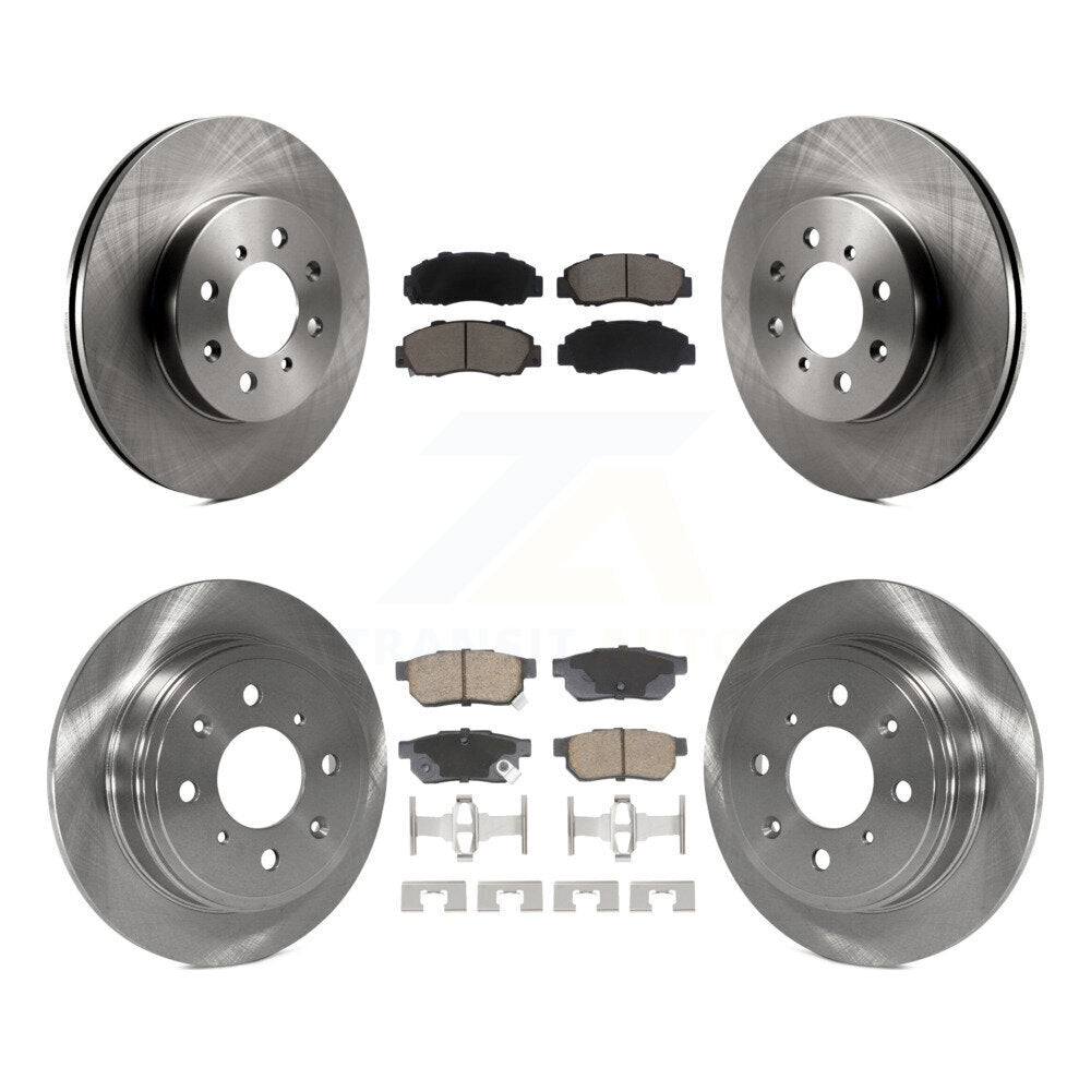 Front Rear Disc Brake Rotor And Ceramic Pad Kit For 1992-1993 Acura Integra GS-R