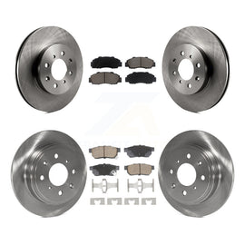 Front Rear Disc Brake Rotor And Ceramic Pad Kit For 1992-1993 Acura Integra GS-R