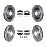 Front Rear Disc Brake Rotors & Ceramic Pad Kit For Ford F-150 Expedition Lincoln
