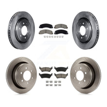 Charger l'image dans la galerie, Front Rear Brake Rotors Ceramic Pad Kit For Ford F-150 With Manual Parking