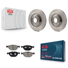 Load image into Gallery viewer, Front Disc Brake Rotors And Ceramic Pads Kit For Jaguar XF XJ K8C-103472