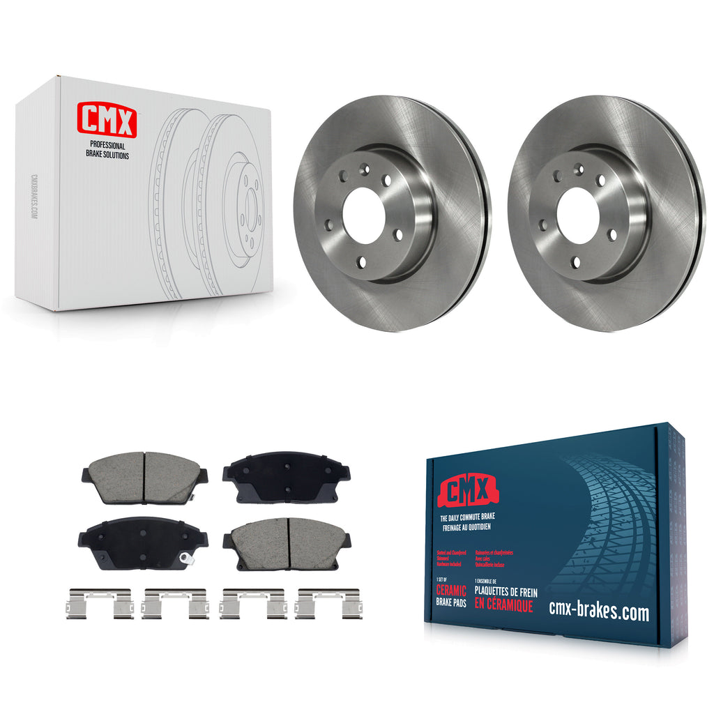 Front Disc Brake Rotors And Ceramic Pads Kit For Cadillac ATS K8C-103476