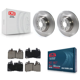 Front Brake Rotors Ceramic Pad Kit For 19-20 Cadillac CT6 With Heavy Duty Brakes