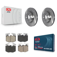 Charger l'image dans la galerie, Front Brake Rotor &amp; Ceramic Pad Kit For 2019 BMW 330i With Blue Painted Calipers