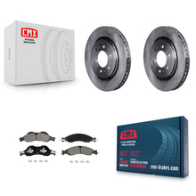 Charger l'image dans la galerie, Front Disc Brake Rotor And Ceramic Pad Kit For Ford Expedition Lincoln Navigator