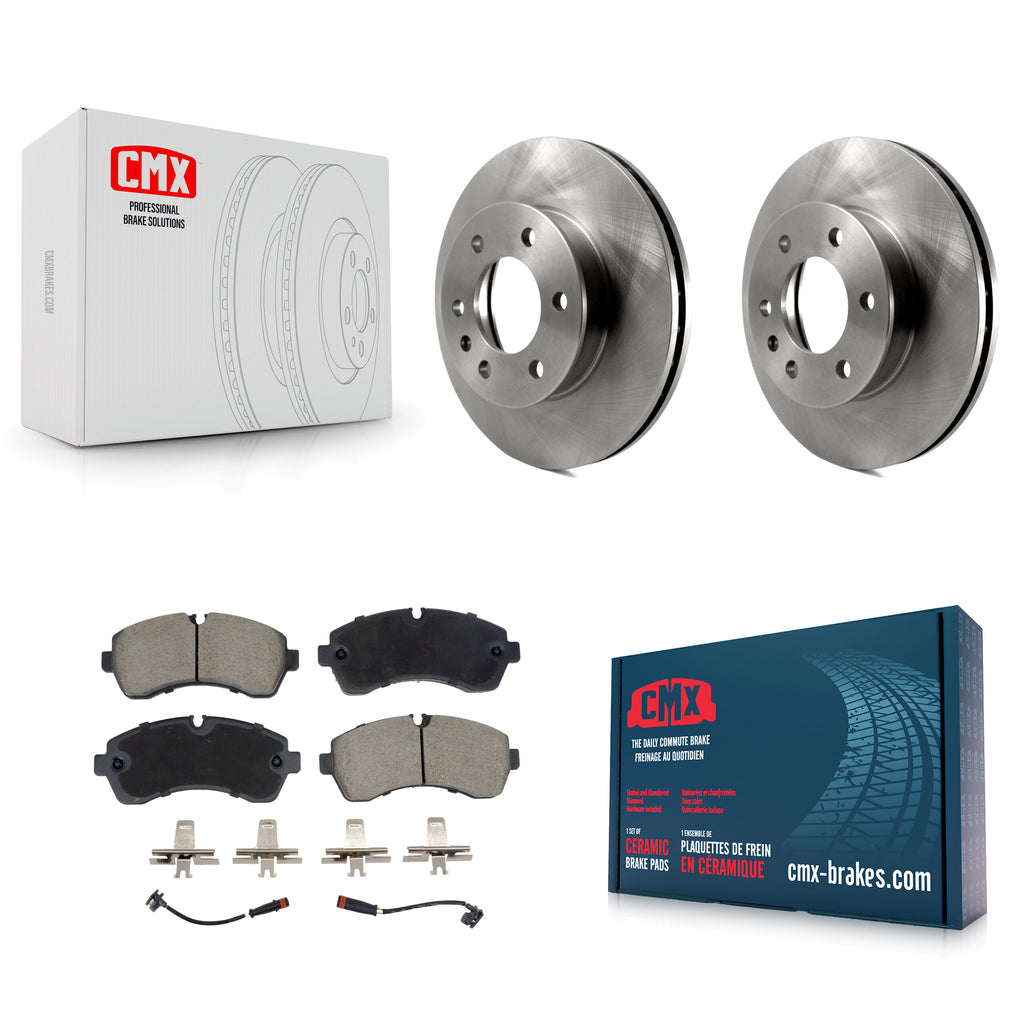Front Brake Rotor And Ceramic Pad Kit For Mercedes-Benz Sprinter 3500 2500 Dodge