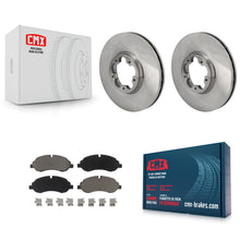 Charger l'image dans la galerie, Front Brake Rotor &amp; Ceramic Pad Kit For Ford Transit-250 Transit-150 Transit-350