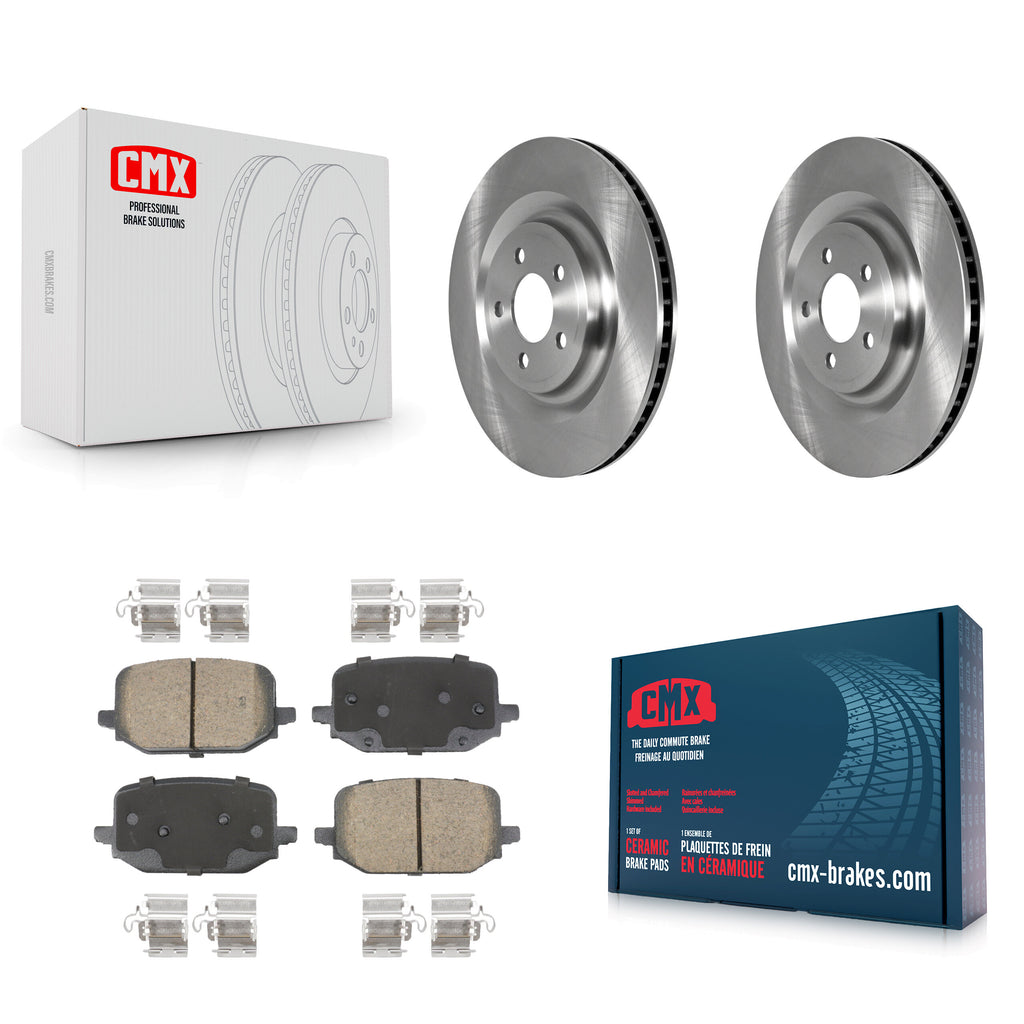Rear Brake Rotor & Ceramic Pad Kit For Ford Explorer With Electric Parking