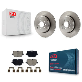 Rear Brake Rotor & Ceramic Pad Kit For 10-13 Land Rover Range Sport Supercharged