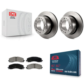 Rear Disc Brake Rotors And Ceramic Pads Kit For 2019-2022 Ram 2500 3500
