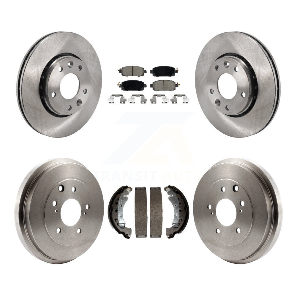 Front Rear Disc Brake Rotor Ceramic Pad And Drum Kit For 2020-2022 Nissan Sentra