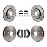 Front Rear Disc Brake Rotor Ceramic Pad And Drum Kit For 2020-2022 Nissan Sentra