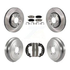 Front Rear Disc Brake Rotors Ceramic Pads And Drum Kit For Nissan Kicks