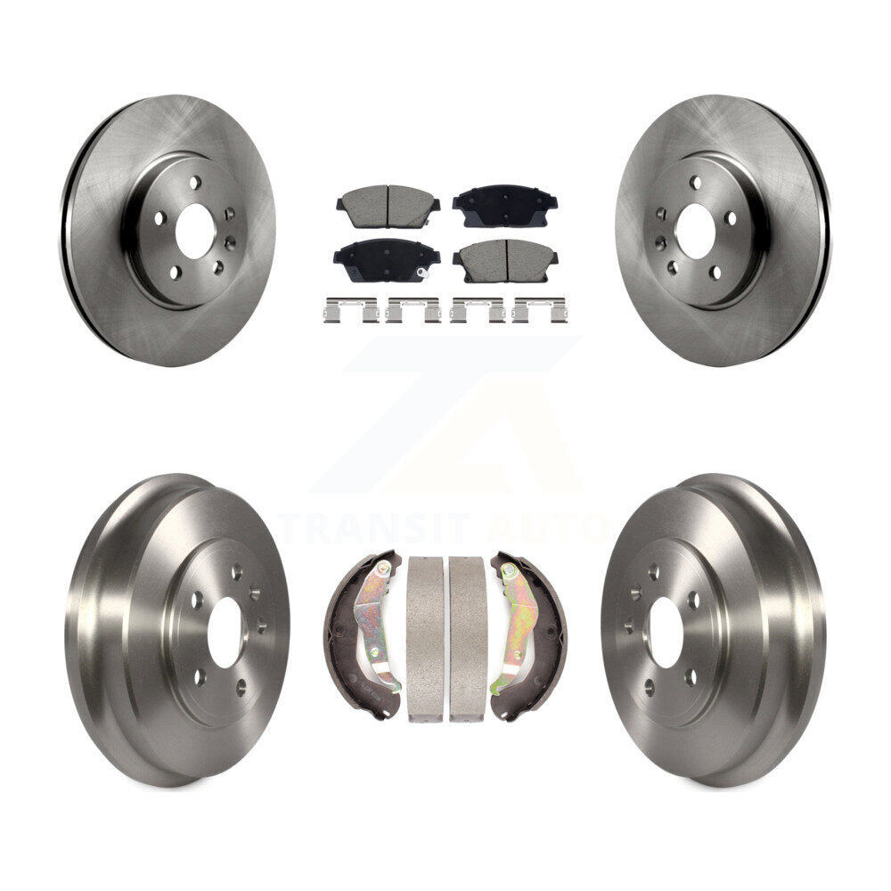 Front Rear Disc Brake Rotors Ceramic Pad & Drum Kit For 2013-2017 Chevrolet Trax
