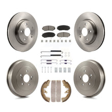Charger l'image dans la galerie, Front Rear Brake Rotors Ceramic Pad Drum Kit (7Pc) For 06-08 Suzuki Grand Vitara